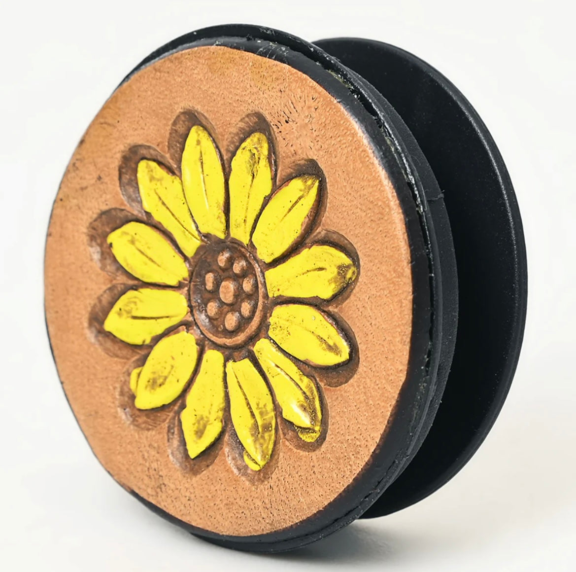 American Darling Tooled Leather Pop Socket