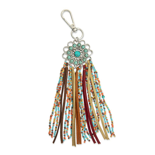 Myra My Dreamcatcher Leather Fringe Key Fob