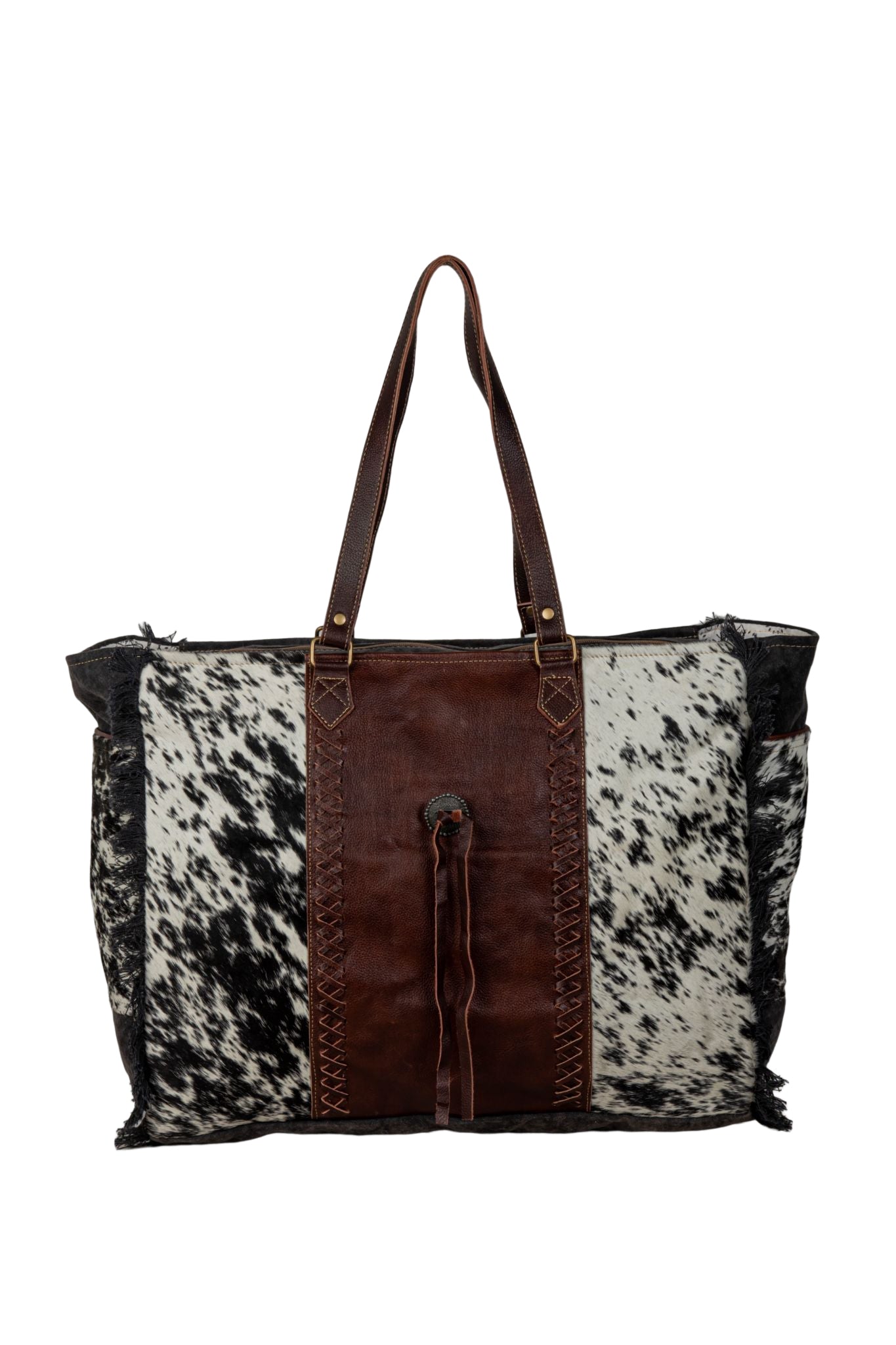 Myra Rosalinda 
Cross Stitched Weekender Bag