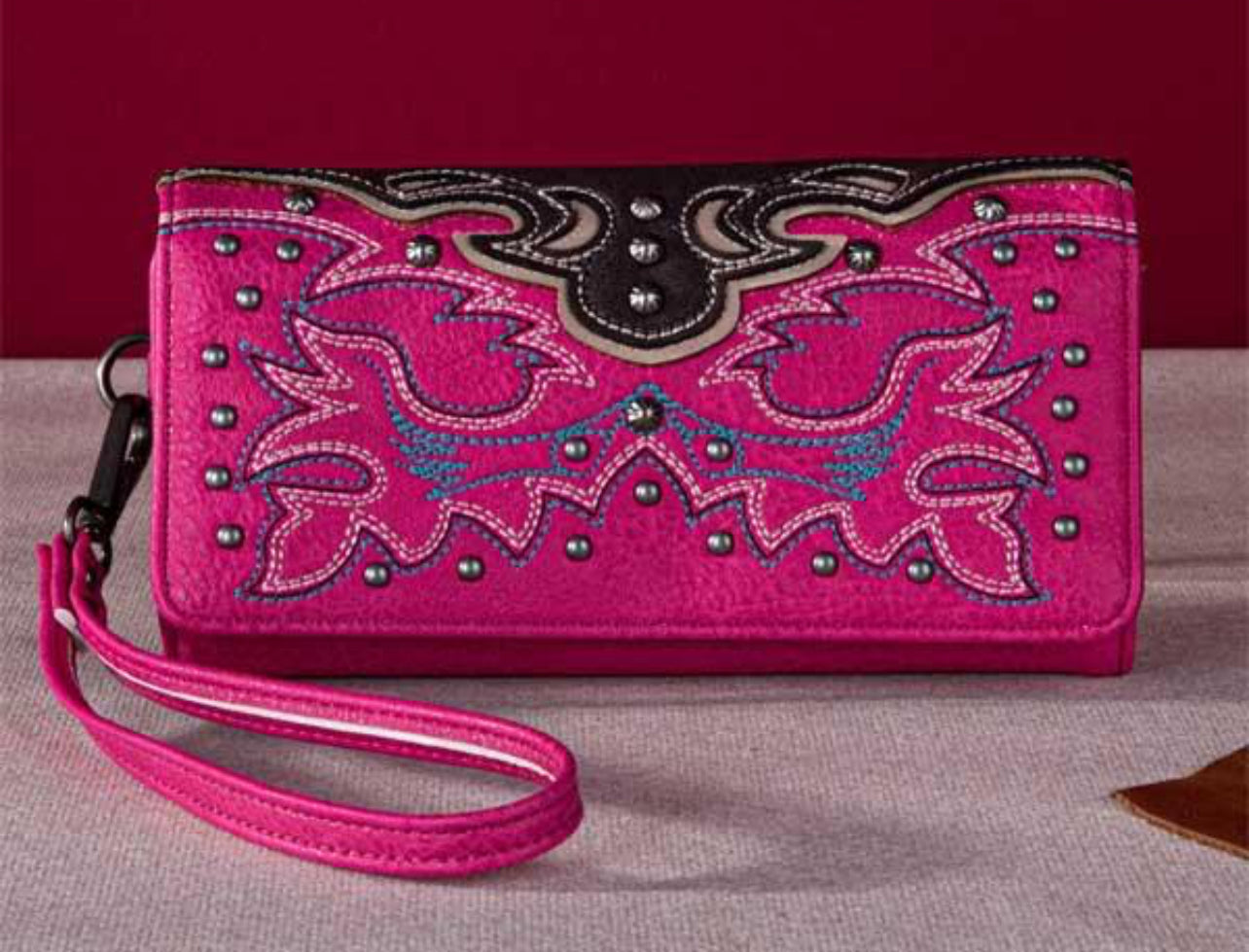 Montana West hot pink wallet