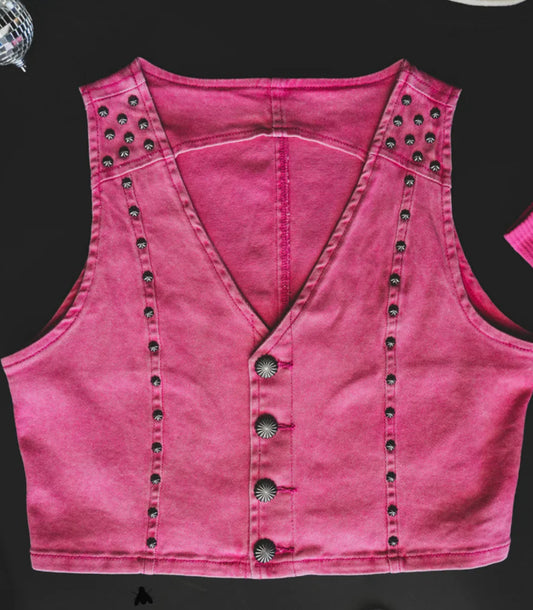 Hot pink vest