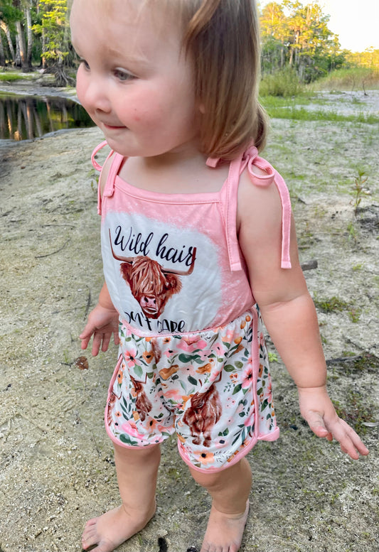 Wild Hair Down Care Romper