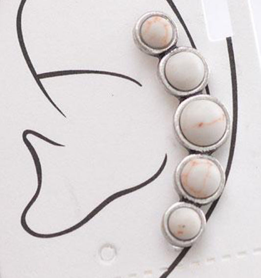 Pearl white earring