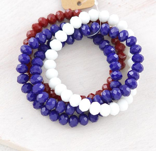 Red white blue bracelet