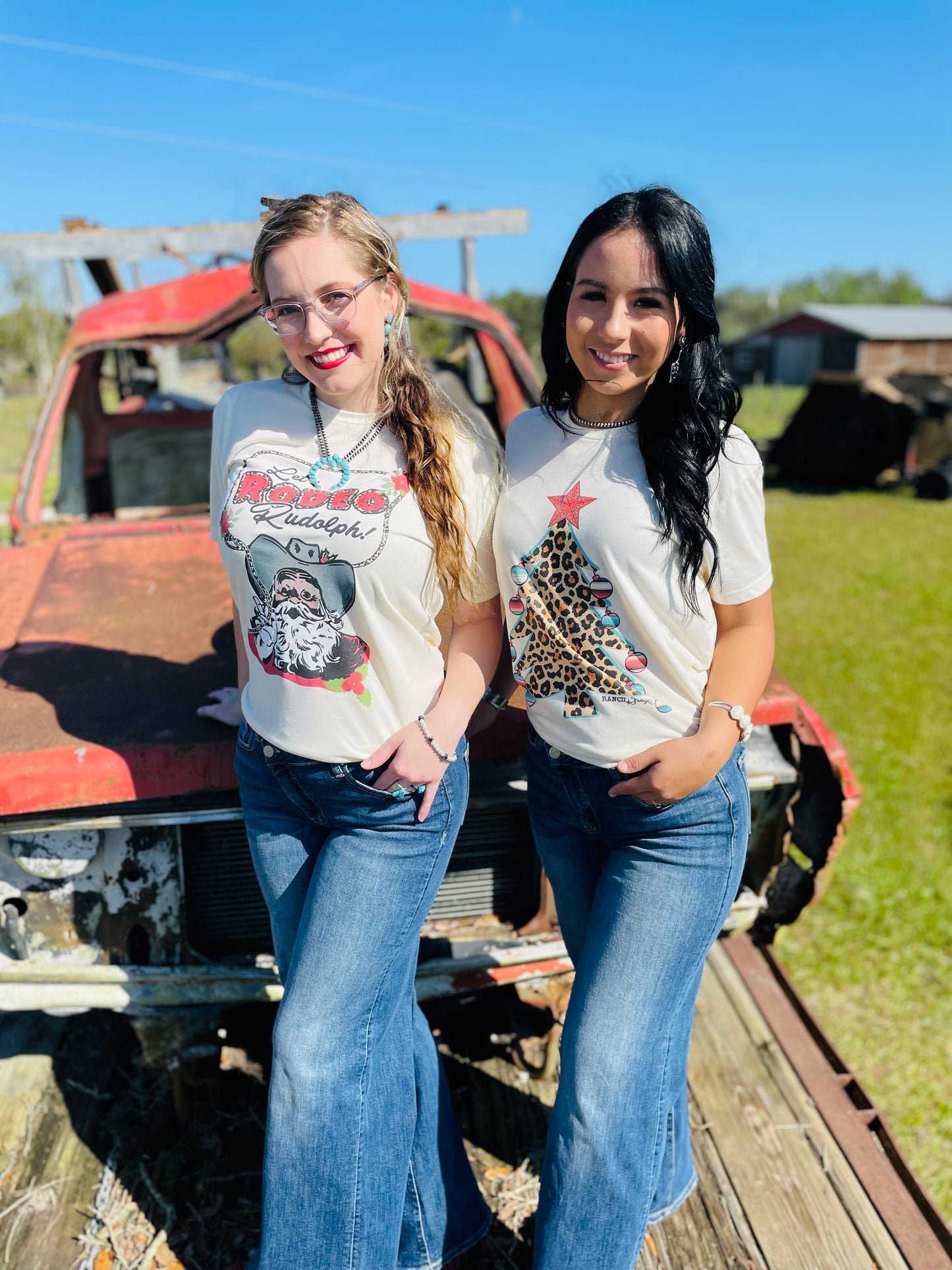 Let’s Rodeo Rudolph Christmas T-Shirt